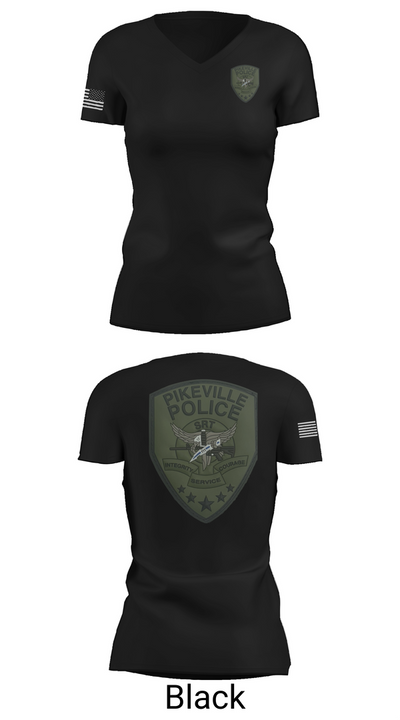 Pikeville Police SRT 98289617 Women's Short Sleeve V-neck Shirt - 27