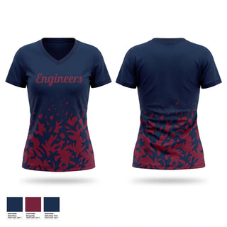 Womens Short Sleeve Vneck Shirt, Engineers, Baseball, Teamtime, Team time, sublimation, custom sports apparel, team uniforms, spirit wear, spiritwear, sports uniforms, custom shirts, team store, custom team store, fundraiser sports, apparel fundraiser