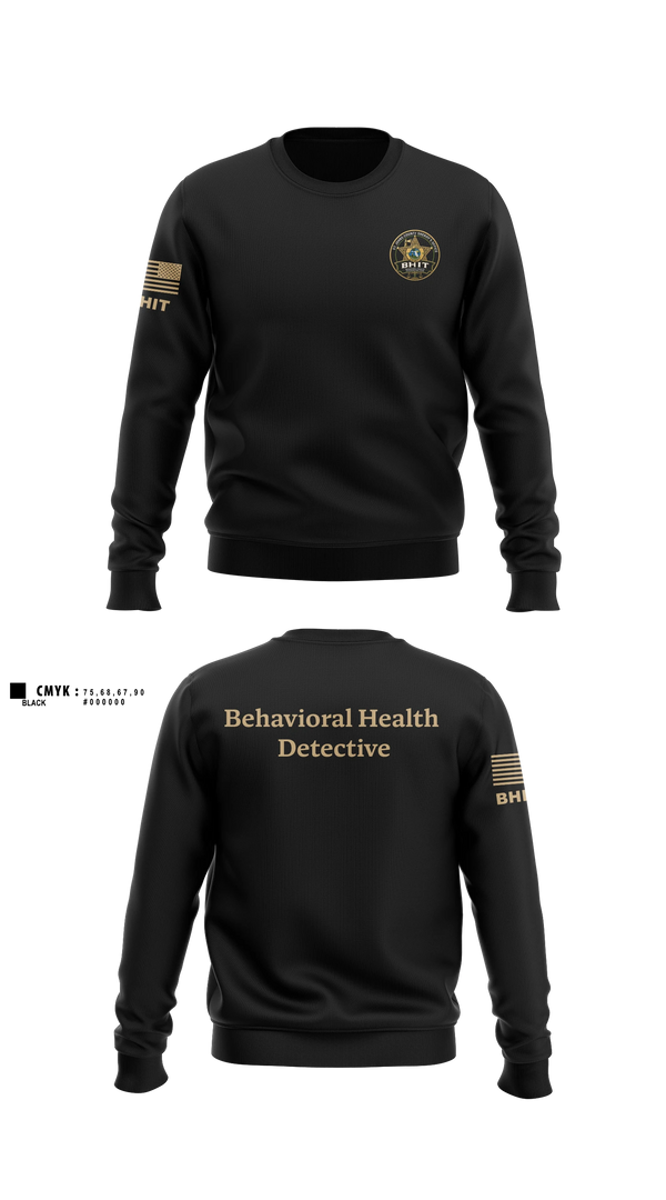 Crew Neck Sweatshirt, BHIT, Police, Teamtime, Team time, sublimation, custom sports apparel, team uniforms, spirit wear, spiritwear, sports uniforms, custom shirts, team store, custom team store, fundraiser sports, apparel fundraiser