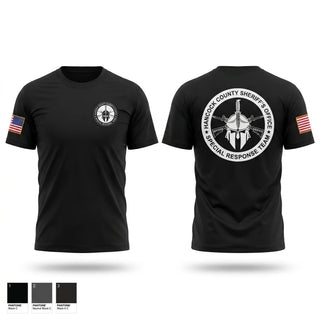 Old School Cotton Feel Shirt, Hancock County SRT, Police, Teamtime, Team time, sublimation, custom sports apparel, team uniforms, spirit wear, spiritwear, sports uniforms, custom shirts, team store, custom team store, fundraiser sports, apparel fundraiser