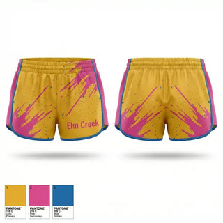 Womens Shorts, Elm Creek, Softball, Teamtime, Team time, sublimation, custom sports apparel, team uniforms, spirit wear, spiritwear, sports uniforms, custom shirts, team store, custom team store, fundraiser sports, apparel fundraiser