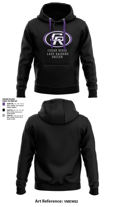 Cedar Ridge Lady Raiders Soccer 57622036 Hoodie - 2