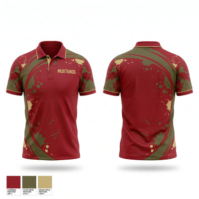 Mustangs Short Sleeve Performance Polo - 1