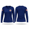 Chandler Fire Women's Long Sleeve V-neck Shirt - 1