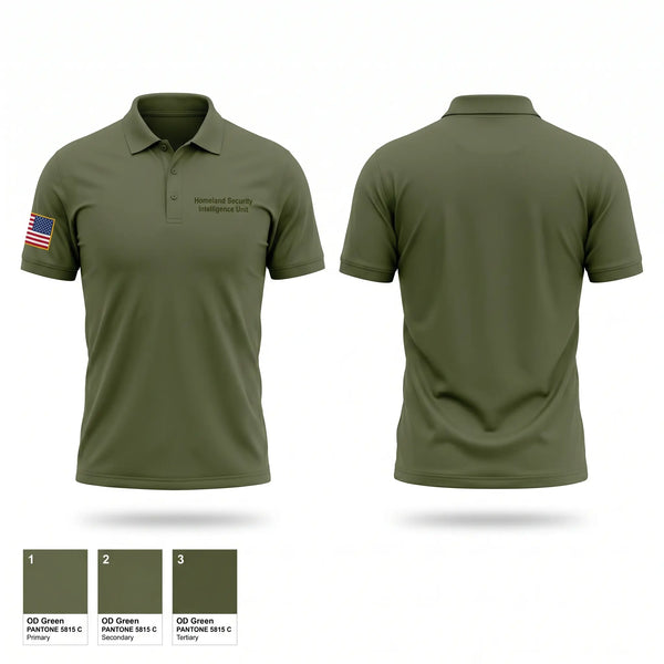 Short Sleeve Performance Polo, Homeland Security & Intelligence Unit, Police, Teamtime, Team time, sublimation, custom sports apparel, team uniforms, spirit wear, spiritwear, sports uniforms, custom shirts, team store, custom team store, fundraiser sports, apparel fundraiser