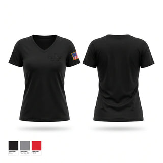 Womens Short Sleeve Vneck Shirt, MEDDAC Bavaria, Army, Teamtime, Team time, sublimation, custom sports apparel, team uniforms, spirit wear, spiritwear, sports uniforms, custom shirts, team store, custom team store, fundraiser sports, apparel fundraiser