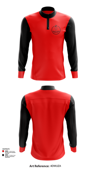 Ballard Basketball 71140623 Quarter Zip Jacket - 41
