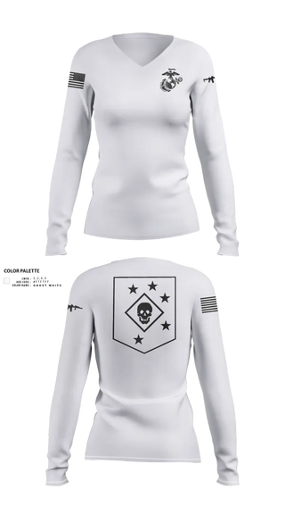 Womens Long Sleeve Vneck Shirt, MARSOC, , Teamtime, Team time, sublimation, custom sports apparel, team uniforms, spirit wear, spiritwear, sports uniforms, custom shirts, team store, custom team store, fundraiser sports, apparel fundraiser