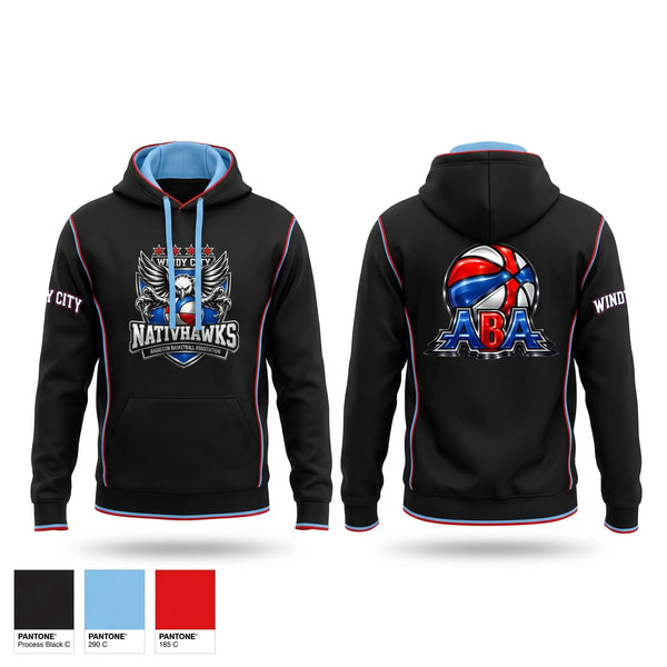 Hoodie, Windy City NativHawks, Men's Basketball, Teamtime, Team time, sublimation, custom sports apparel, team uniforms, spirit wear, spiritwear, sports uniforms, custom shirts, team store, custom team store, fundraiser sports, apparel fundraiser