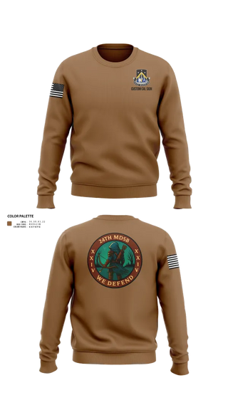 Crew Neck Sweatshirt, 24th MDSB, Army, Teamtime, Team time, sublimation, custom sports apparel, team uniforms, spirit wear, spiritwear, sports uniforms, custom shirts, team store, custom team store, fundraiser sports, apparel fundraiser