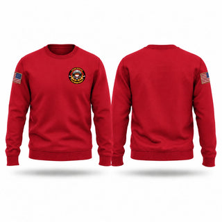 Crew Neck Sweatshirt, Quanah volunteer fire department, Fire Department, Teamtime, Team time, sublimation, custom sports apparel, team uniforms, spirit wear, spiritwear, sports uniforms, custom shirts, team store, custom team store, fundraiser sports, apparel fundraiser