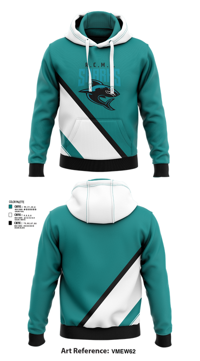 Rosemary Clarke Middle School Cheer 20621006 Hoodie - 41