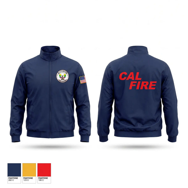 Windbreaker, CAL FIRE, Fire Department, Teamtime, Team time, sublimation, custom sports apparel, team uniforms, spirit wear, spiritwear, sports uniforms, custom shirts, team store, custom team store, fundraiser sports, apparel fundraiser