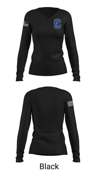 Womens Long Sleeve Vneck Shirt, Suffern High School Cross Country, Cross Country, Teamtime, Team time, sublimation, custom sports apparel, team uniforms, spirit wear, spiritwear, sports uniforms, custom shirts, team store, custom team store, fundraiser sports, apparel fundraiser