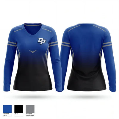DOG POUND 78939379 Women's Long Sleeve V-neck Shirt - 1