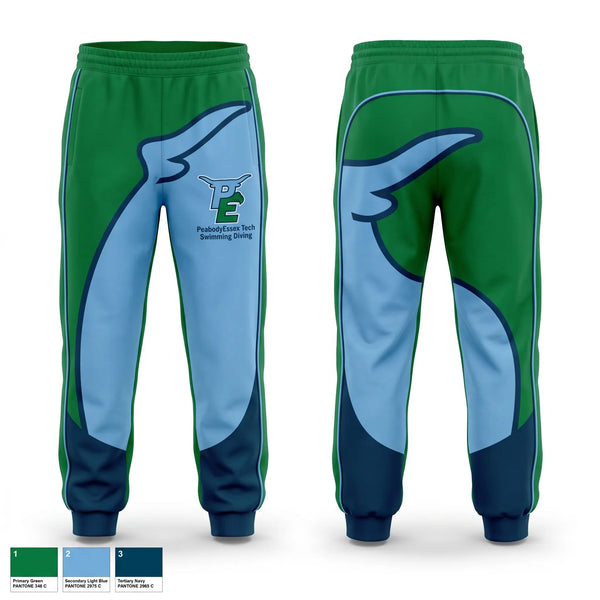 Sweatpants, Peabody Veterans Memorial High School Swimming, Swimming, Teamtime, Team time, sublimation, custom sports apparel, team uniforms, spirit wear, spiritwear, sports uniforms, custom shirts, team store, custom team store, fundraiser sports, apparel fundraiser