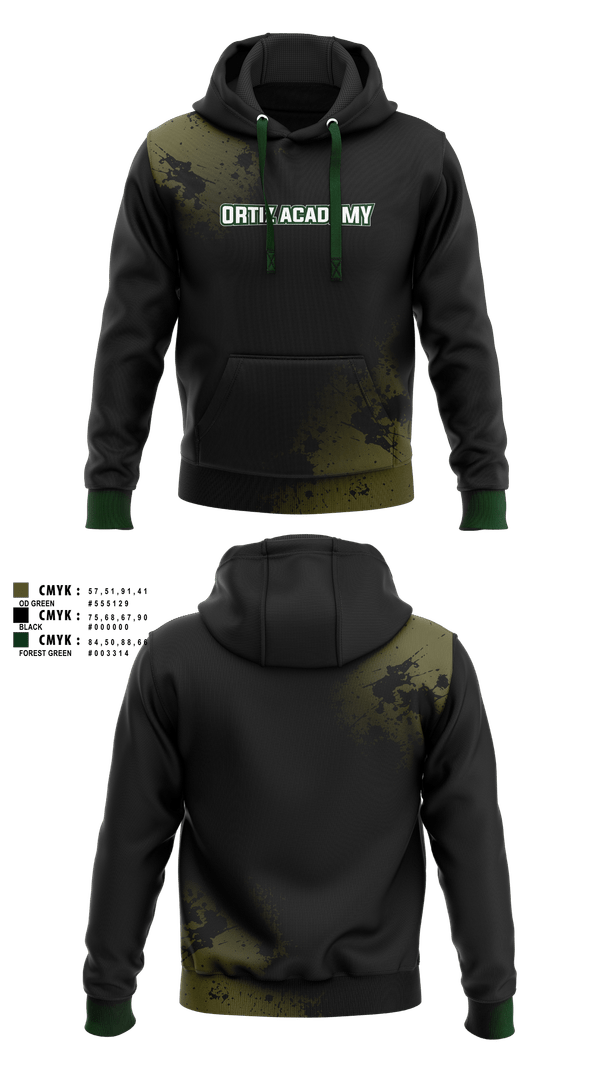 Hoodie, ORTIZ ACADEMY, , Teamtime, Team time, sublimation, custom sports apparel, team uniforms, spirit wear, spiritwear, sports uniforms, custom shirts, team store, custom team store, fundraiser sports, apparel fundraiser