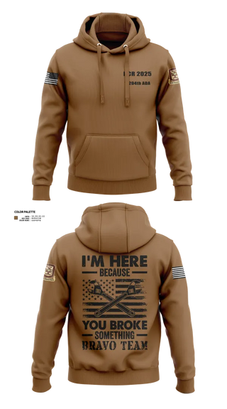 Hoodie, 1/204th ADA, , Teamtime, Team time, sublimation, custom sports apparel, team uniforms, spirit wear, spiritwear, sports uniforms, custom shirts, team store, custom team store, fundraiser sports, apparel fundraiser
