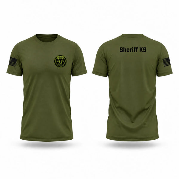 Short Sleeve Performance Shirt, Clay County Sheriff’s Office K9, Police, Teamtime, Team time, sublimation, custom sports apparel, team uniforms, spirit wear, spiritwear, sports uniforms, custom shirts, team store, custom team store, fundraiser sports, apparel fundraiser