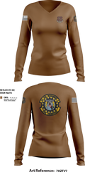 DET 1 CE 9767825 Women's Long Sleeve V-neck Shirt - 5