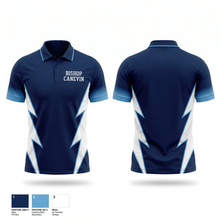 Short Sleeve Performance Polo, Bishop Canevin, Baseball, Teamtime, Team time, sublimation, custom sports apparel, team uniforms, spirit wear, spiritwear, sports uniforms, custom shirts, team store, custom team store, fundraiser sports, apparel fundraiser
