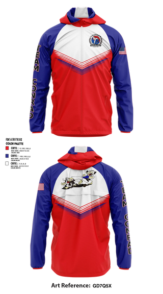 Windbreaker, Conrad’s Martial Arts Center, , Teamtime, Team time, sublimation, custom sports apparel, team uniforms, spirit wear, spiritwear, sports uniforms, custom shirts, team store, custom team store, fundraiser sports, apparel fundraiser