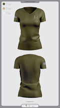 Bat 52572723 Women's Short Sleeve V-neck Shirt - 1