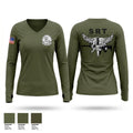 Louisiana Probation & Parole SRT Women's Long Sleeve V-neck Shirt - 1
