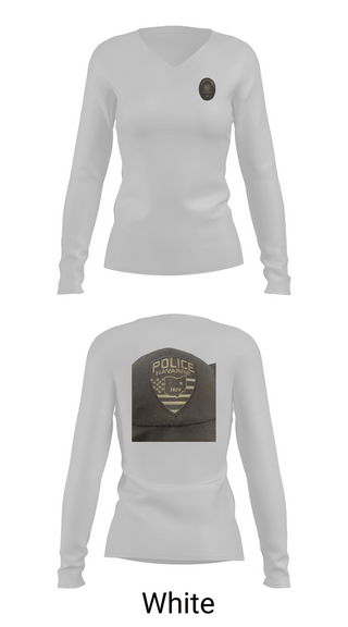 Womens Long Sleeve Vneck Shirt, Navarre Police, Police, Teamtime, Team time, sublimation, custom sports apparel, team uniforms, spirit wear, spiritwear, sports uniforms, custom shirts, team store, custom team store, fundraiser sports, apparel fundraiser