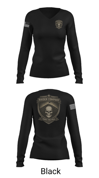 Womens Long Sleeve Vneck Shirt, Army ROTC, Army, Teamtime, Team time, sublimation, custom sports apparel, team uniforms, spirit wear, spiritwear, sports uniforms, custom shirts, team store, custom team store, fundraiser sports, apparel fundraiser
