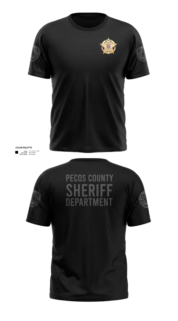 Old School Cotton Feel Shirt, Pecos County Sheriff’s Office, Police, Teamtime, Team time, sublimation, custom sports apparel, team uniforms, spirit wear, spiritwear, sports uniforms, custom shirts, team store, custom team store, fundraiser sports, apparel fundraiser