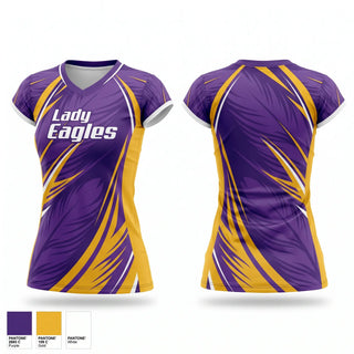 Short Sleeve Womens Volleyball Jersey, Lady Eagles, Women's Volleyball, Teamtime, Team time, sublimation, custom sports apparel, team uniforms, spirit wear, spiritwear, sports uniforms, custom shirts, team store, custom team store, fundraiser sports, apparel fundraiser