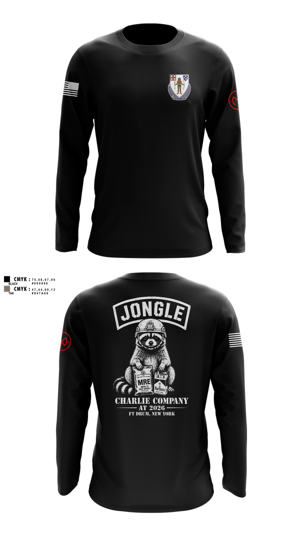 Long Sleeve Performance Shirt, 1/182 1st Platoon, National Guard, Teamtime, Team time, sublimation, custom sports apparel, team uniforms, spirit wear, spiritwear, sports uniforms, custom shirts, team store, custom team store, fundraiser sports, apparel fundraiser