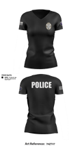 Farmersville Police Women's Short Sleeve V-neck Shirt - 1