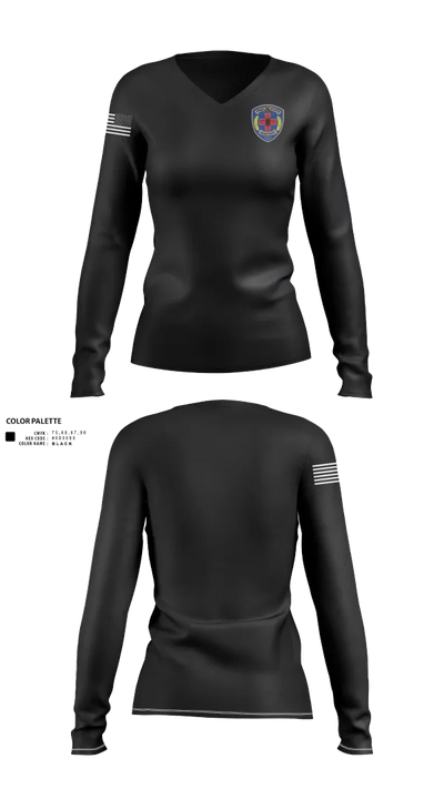 Free State “DUSTOFF” 90438424 Women's Long Sleeve V-neck Shirt - 21