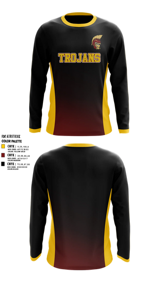 Long Sleeve Performance Shirt, Minnesota State Academy for the Deaf Trojans, Cheer, Teamtime, Team time, sublimation, custom sports apparel, team uniforms, spirit wear, spiritwear, sports uniforms, custom shirts, team store, custom team store, fundraiser sports, apparel fundraiser