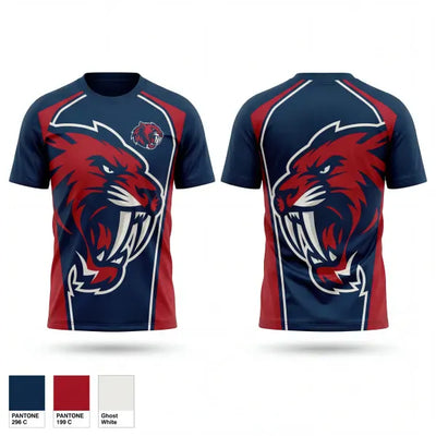 West Virginia Sabers 54265561 Old School Cotton Feel Shirt - 1