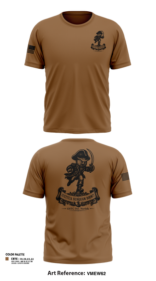 Short Sleeve Performance Shirt, OSTC Det. Norfolk, Navy, Teamtime, Team time, sublimation, custom sports apparel, team uniforms, spirit wear, spiritwear, sports uniforms, custom shirts, team store, custom team store, fundraiser sports, apparel fundraiser