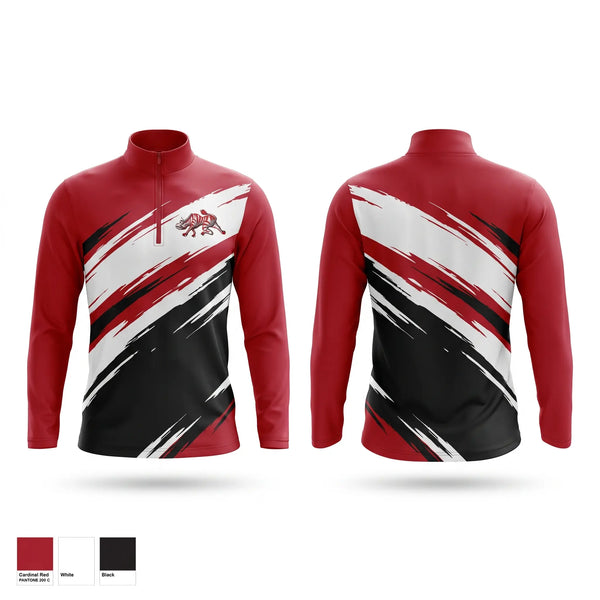 Quarter Zip Jacket, Zebras, , Teamtime, Team time, sublimation, custom sports apparel, team uniforms, spirit wear, spiritwear, sports uniforms, custom shirts, team store, custom team store, fundraiser sports, apparel fundraiser