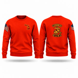 Crew Neck Sweatshirt, Leathernecks, Marines, Teamtime, Team time, sublimation, custom sports apparel, team uniforms, spirit wear, spiritwear, sports uniforms, custom shirts, team store, custom team store, fundraiser sports, apparel fundraiser