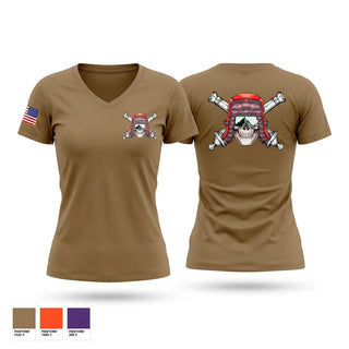 Womens Short Sleeve Vneck Shirt, Alpha Btry Avalanche, Army, Teamtime, Team time, sublimation, custom sports apparel, team uniforms, spirit wear, spiritwear, sports uniforms, custom shirts, team store, custom team store, fundraiser sports, apparel fundraiser