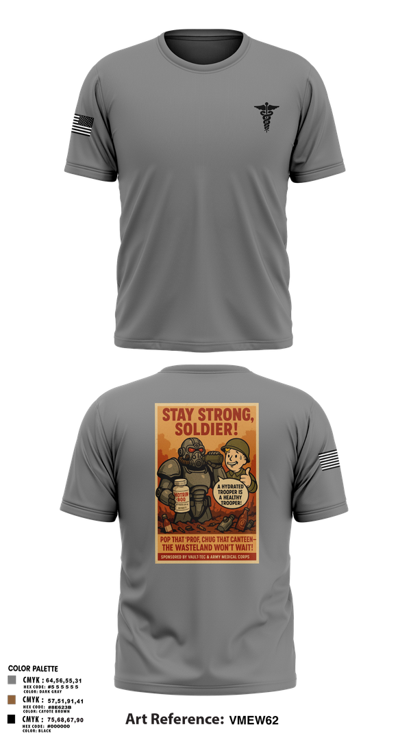 Old School Cotton Feel Shirt, HHB 5-5 ADA Hippocratic Steel, Army, Teamtime, Team time, sublimation, custom sports apparel, team uniforms, spirit wear, spiritwear, sports uniforms, custom shirts, team store, custom team store, fundraiser sports, apparel fundraiser