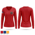 Powell Town Volunteer Fire Department Women's Long Sleeve V-neck Shirt - 1