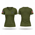 Washington County SO Maine K9 Unit Women's Short Sleeve V-neck Shirt - 1