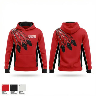 Hoodie, Portage Indians, Men's Basketball, Teamtime, Team time, sublimation, custom sports apparel, team uniforms, spirit wear, spiritwear, sports uniforms, custom shirts, team store, custom team store, fundraiser sports, apparel fundraiser