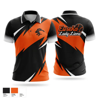 Short Sleeve Performance Polo, Eureka Lady Lions Softball, Softball, Teamtime, Team time, sublimation, custom sports apparel, team uniforms, spirit wear, spiritwear, sports uniforms, custom shirts, team store, custom team store, fundraiser sports, apparel fundraiser