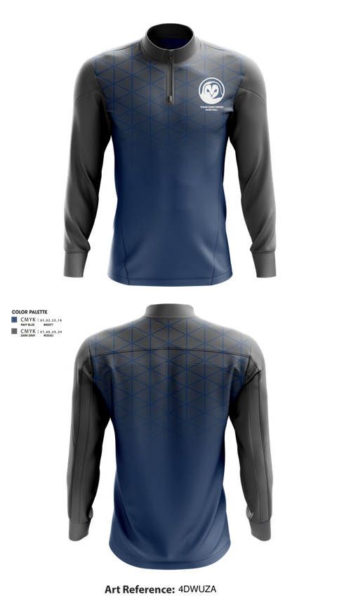 Quarter Zip Jacket, Thaden Barnstormers Basketball, Men's Basketball, Teamtime, Team time, sublimation, custom sports apparel, team uniforms, spirit wear, spiritwear, sports uniforms, custom shirts, team store, custom team store, fundraiser sports, apparel fundraiser