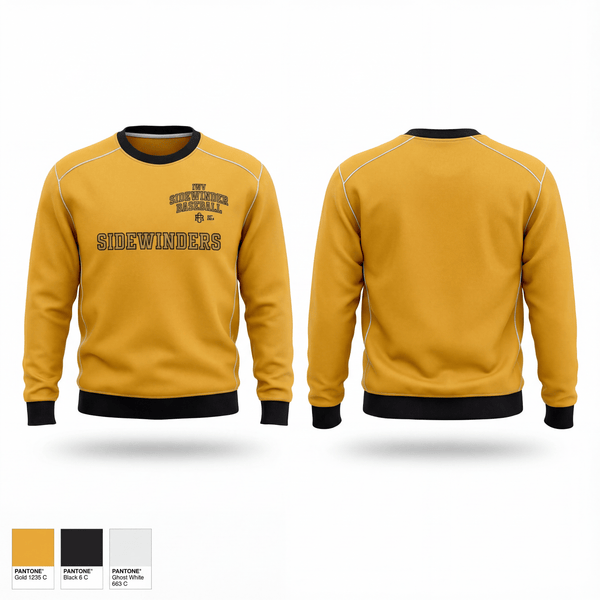 Crew Neck Sweatshirt, Sidewinders, Baseball, Teamtime, Team time, sublimation, custom sports apparel, team uniforms, spirit wear, spiritwear, sports uniforms, custom shirts, team store, custom team store, fundraiser sports, apparel fundraiser