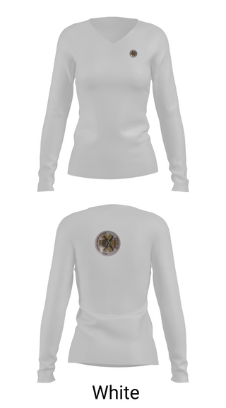 Womens Long Sleeve Vneck Shirt, 240th FRSD, Army, Teamtime, Team time, sublimation, custom sports apparel, team uniforms, spirit wear, spiritwear, sports uniforms, custom shirts, team store, custom team store, fundraiser sports, apparel fundraiser