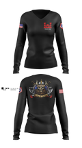 125 ENGINEER COMPANY 16451322 Women's Long Sleeve V-neck Shirt - 105